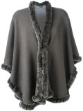 furry trim cardigan 