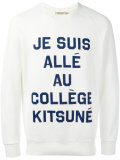 quote print sweatshirt