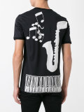 jazz singer print T-shirt