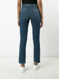 stonewashed cropped jeans