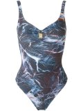 abstract print swimsuit