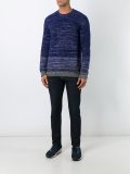 melange striped jumper
