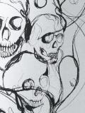 skull print T-shirt