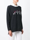lipstick intarsia jumper