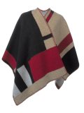 colour block cape 