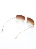 DITA EYEWEAR FLIGHT0057805B12K Dourado lente marrom degrade ??? Gold