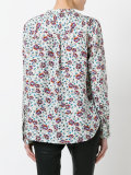 collarless floral shirt