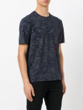 leaf print T-shirt