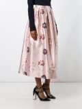 floral print full skirt