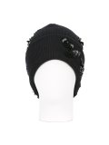 sequin floral design beanie