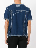 frayed denim T-shirt
