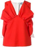 ruffled detail tank