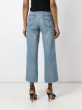 distressed cropped jeans