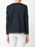 curved hem jacket 
