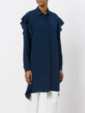 long ruffled shirt