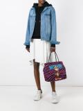 jewelled tiger print tote