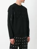 embroidered logo sweatshirt
