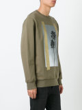 palm trees print sweatshirt