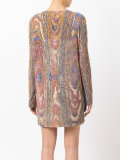 sequin embroidered dress