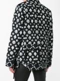 Monogram x Latin gathered coat