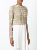 cable-knit lurex jumper 