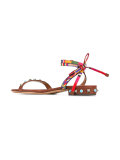 Valentino Garavani Rockstud Rolling系带凉鞋