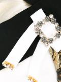 embellished brocade headband