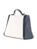 colour block satchel tote