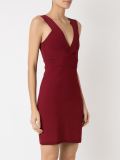 v-neck knit dress