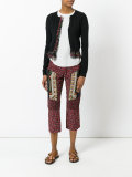 patchwork cropped trousers