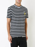 stripe banana patch T-shirt