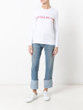 slogan front sweater