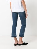 cropped flare jeans
