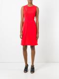 sleeveless flared dress