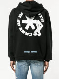 'care of' print hoodie