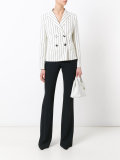 striped double breasted blazer 