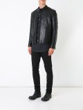 band collar zipped jacket