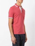 contrast-hem polo top
