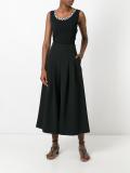 pleated wide-legged cropped trousers