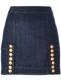 Livery denim mini skirt