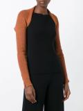 shoulder accent knit shrug