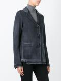 single breasted fitted jacket