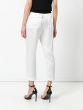 high-waist cropped trousers