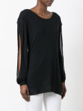 round neck sheer jumper
