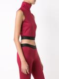 funnel neck cropped top