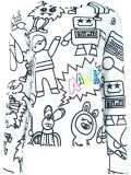 'cartoon characters'印花套头衫