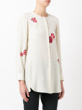 floral-print shirt