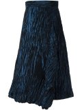 textured midi skirt