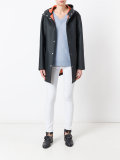 hooded rain-coat