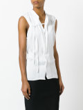 strap front blouse